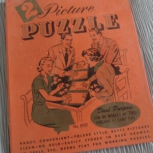 Vintage Dual Purpose 2 Picture Puzzle (#8107)